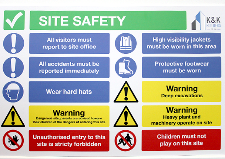 Health Site Safety Sign